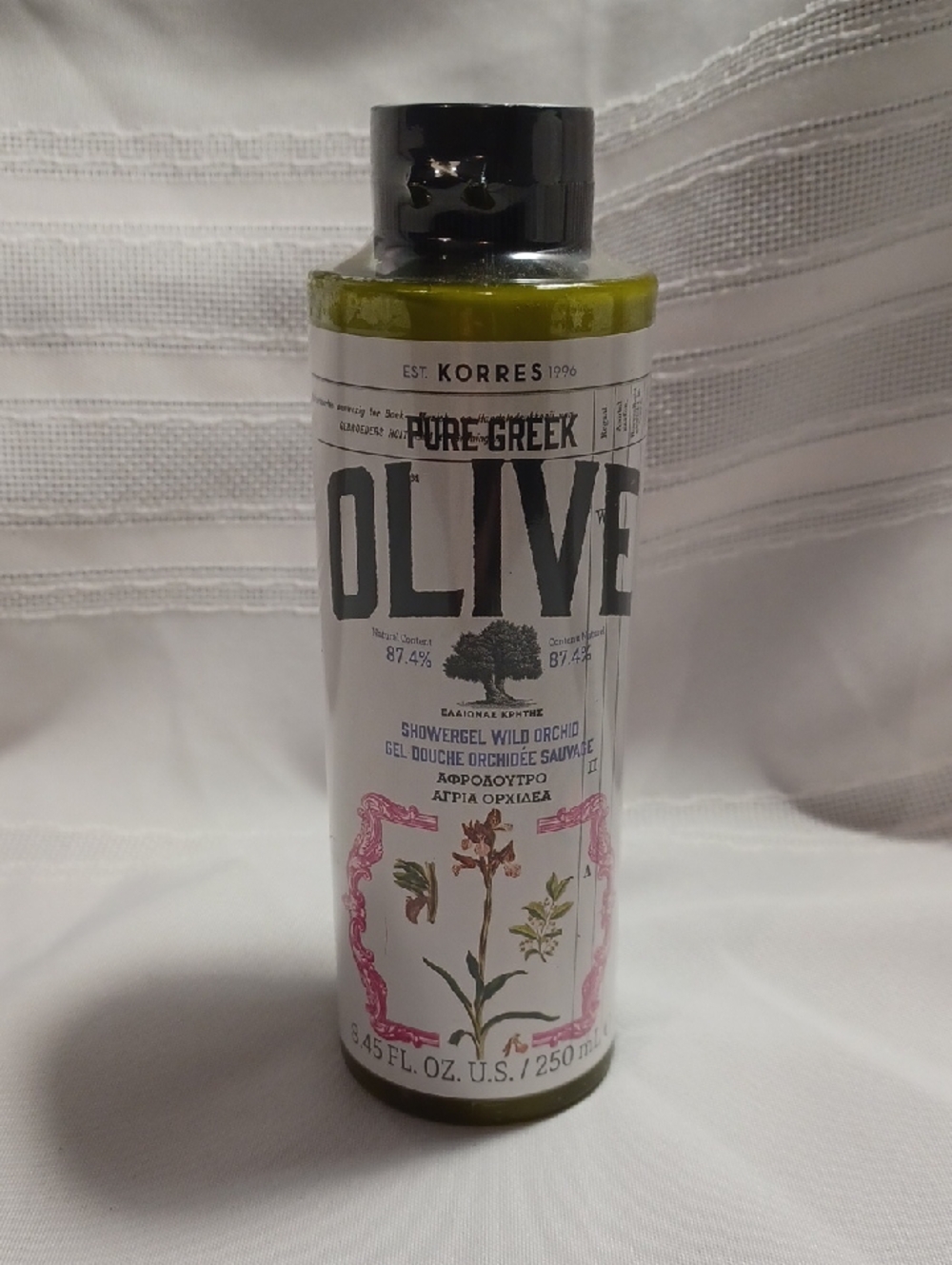 Korres Olive Wild Orchid Body Wash - 8.45oz